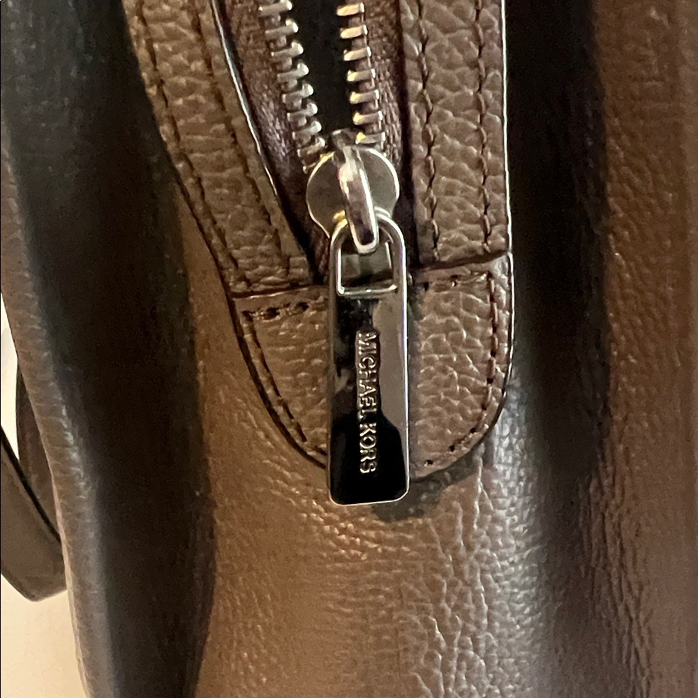 Michael Kors Pebbled Leather Tote in Taupe Grey - Picture 2 of 9